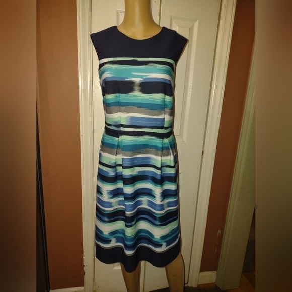 Connected Apparel women's size 6 stripes sleeveless dress - Picture 8 of 10